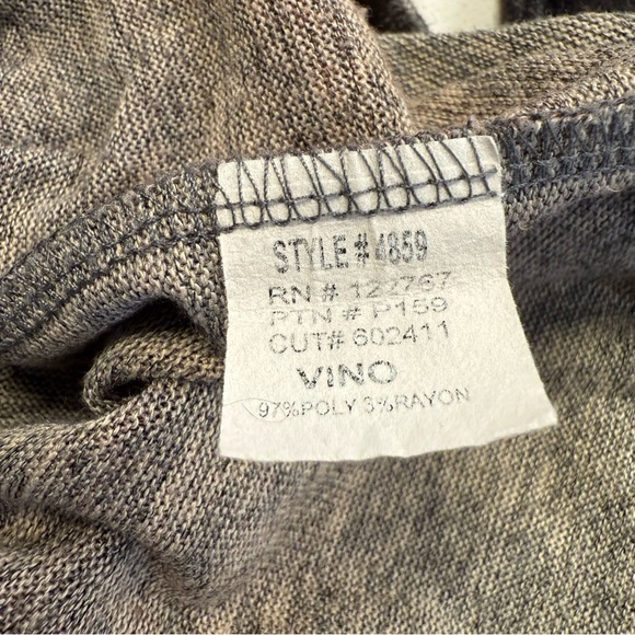 David Cline Ombre Cowl Neck Tunic Top Textured Knit Women’s Medium - Picture 11 of 12